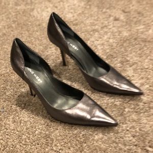 Nine West heels, silver